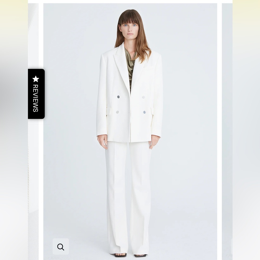 Halston Heritage Corinne Twill Tailored Blazer - Picture 2 of 7